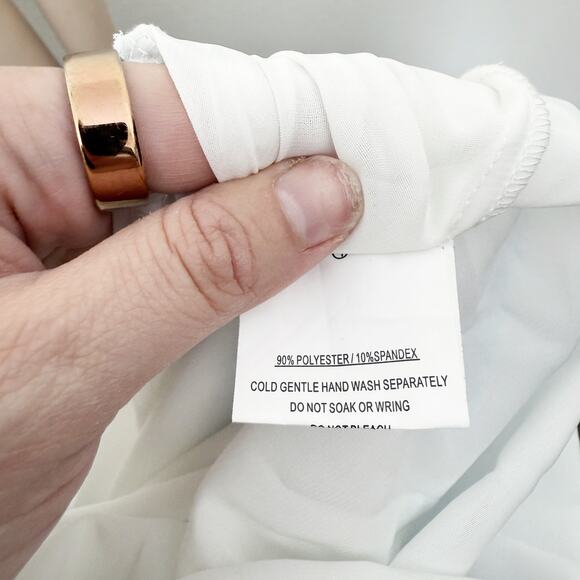 [Hello Molly] Full of Fun Blue Floral Print Tiered Ruffle Maxi Dress NWT Size 10 - Picture 12 of 12